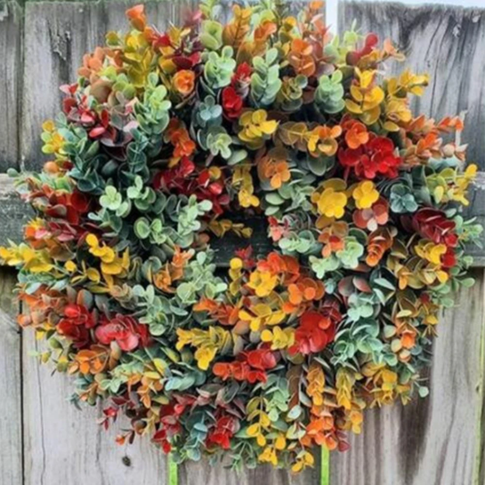 High-quality Simulation Garland Plant Home Decoration Fake Flower Door Hanging Photography Props Color Eucalyptus Leaf Garland
High-quality Simulation Garland Plant Home Decoration Fake Flower Door Hanging Photography Props Color Eucalyptus Leaf Garland