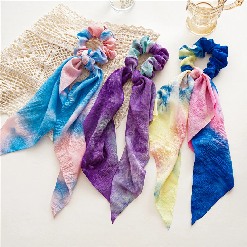 Fashion Colorful Scrunchies Long Hair Rope Korean Hair Ties for Women Ponytail Scarf Sweet Elastic Hair Band Hair Accessories
Fashion Colorful Scrunchies Long Hair Rope Korean Hair Ties for Women Ponytail Scarf Sweet Elastic Hair Band Hair Accessories
