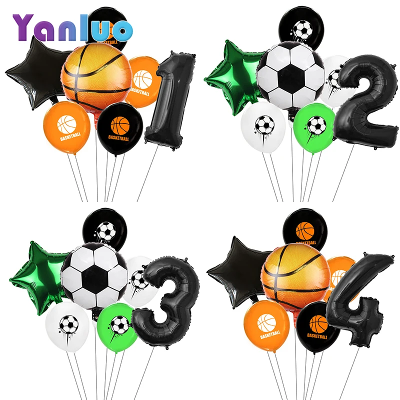 Футбольные вечерние баскетбольные шары для дня рождения Детские воздушные душа