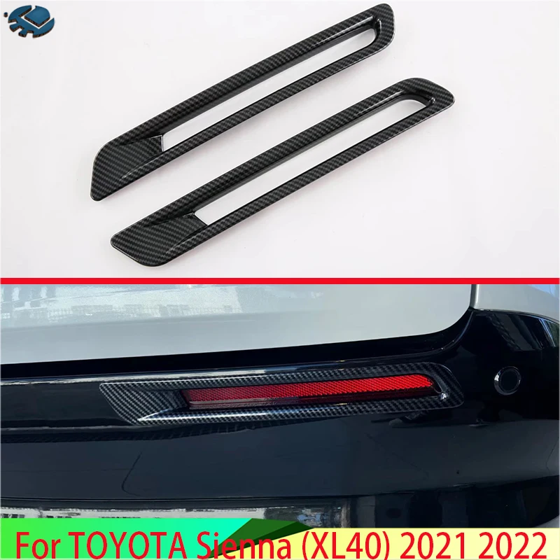 For TOYOTA Sienna (XL40) 2021 2022 Carbon Fiber Style Rear Reflector Fog Light Lamp Cover Trim Bezel Frame Styling Garnish
For TOYOTA Sienna (XL40) 2021 2022 Carbon Fiber Style Rear Reflector Fog Light Lamp Cover Trim Bezel Frame Styling Garnish