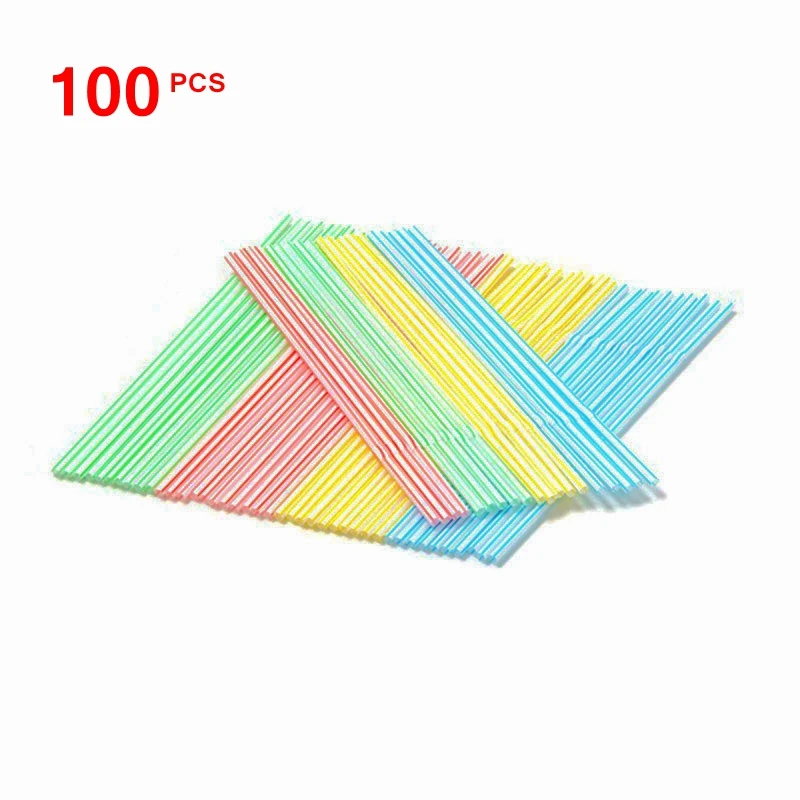 100Pcs Disposable Plastic Drinking Straws Multi-colored Striped Bendable Elbow Straws Party Event Alike Supplies Color Random
100Pcs Disposable Plastic Drinking Straws Multi-colored Striped Bendable Elbow Straws Party Event Alike Supplies Color Random