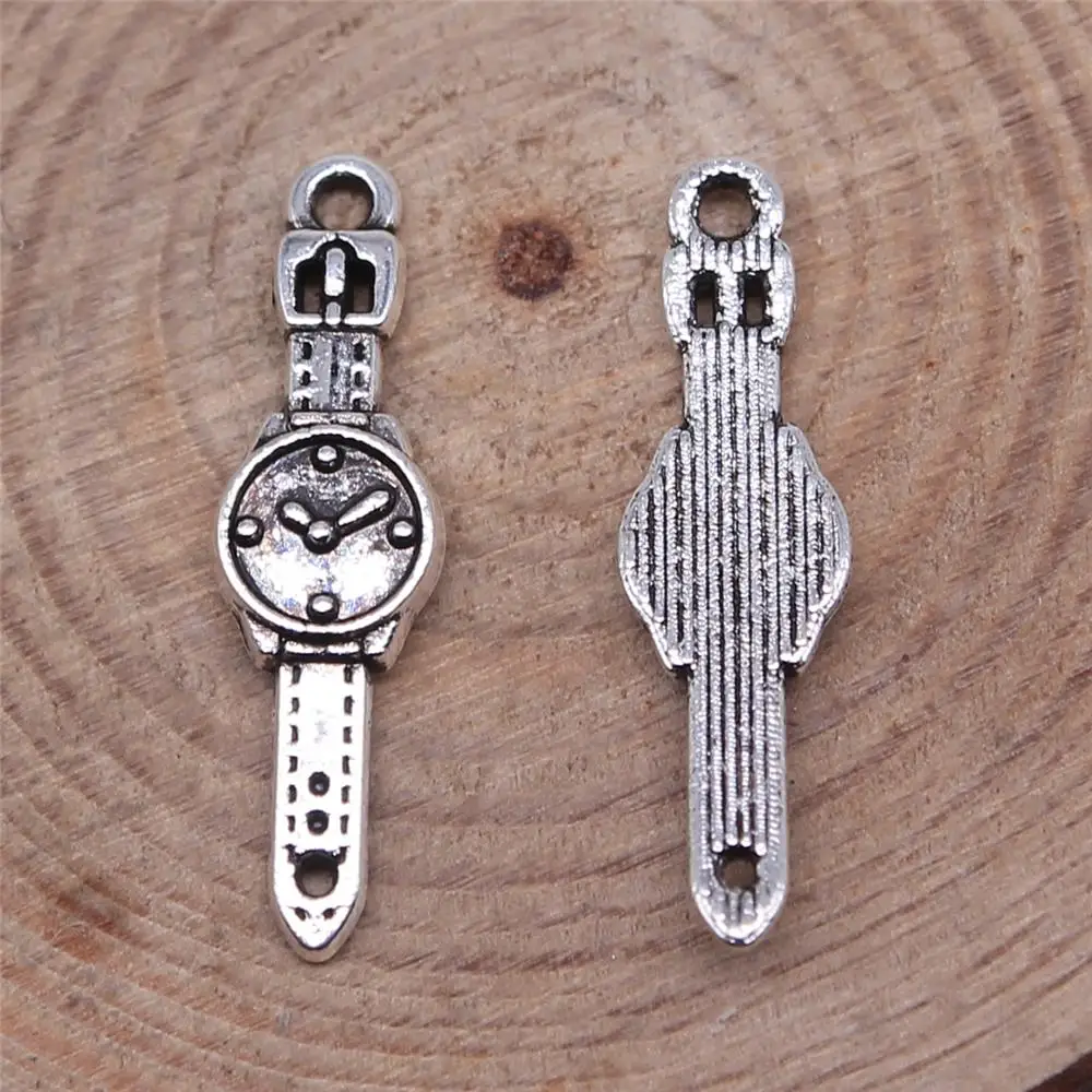 Jewelery Pendants Making Charms For Jewelry 40pcs Watch Charms 24x7mm Antique Silver Plated 
Jewelery Pendants Making Charms For Jewelry 40pcs Watch Charms 24x7mm Antique Silver Plated