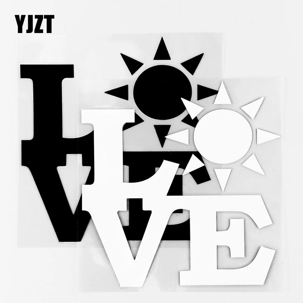 YJZT 13.7×13.9CM Love Sun Vinyl Decal Car Sticker Car Window Funny Decor Black / Silver 10A-0645
YJZT 13.7×13.9CM Love Sun Vinyl Decal Car Sticker Car Window Funny Decor Black / Silver 10A-0645