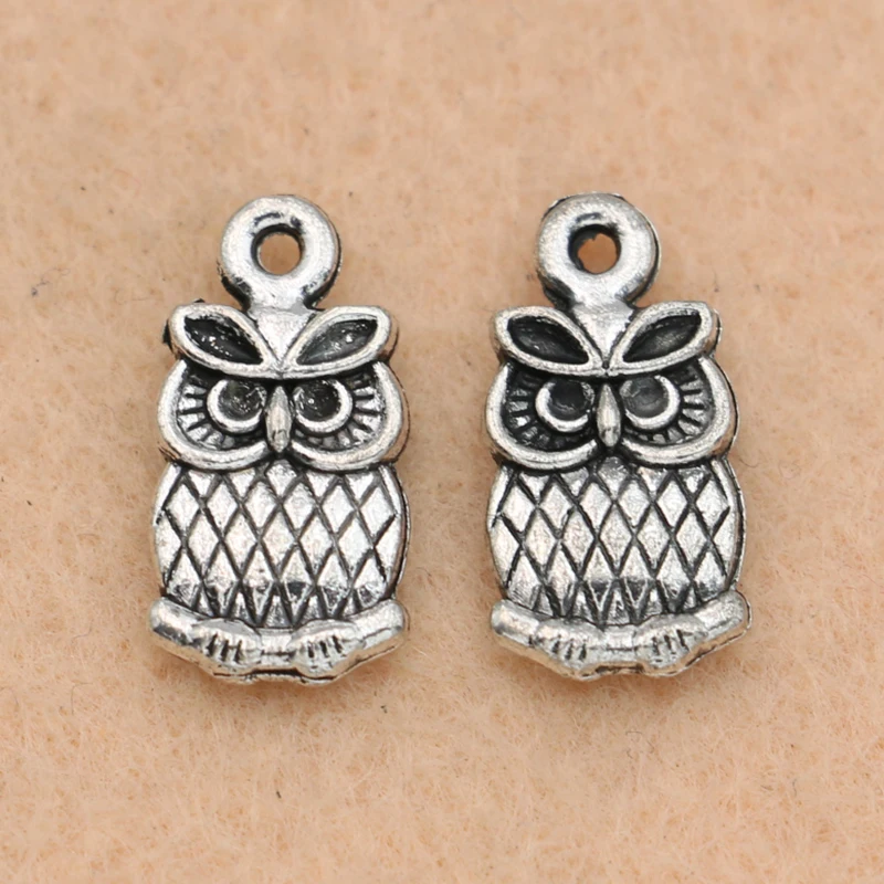 10pcs Tibetan Silver Plated Owl Charms Pendants Jewelry Making Necklace Bracelet Diy Craft Accessories 15x8mm
10pcs Tibetan Silver Plated Owl Charms Pendants Jewelry Making Necklace Bracelet Diy Craft Accessories 15x8mm