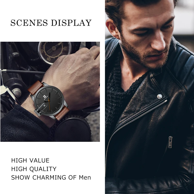 Fashion Creative Watch Men New Leather Strap Simple Quartz Men's Watch Waterproof Date Clocks Male Casual Watches Reloj Hombre
Fashion Creative Watch Men New Leather Strap Simple Quartz Men's Watch Waterproof Date Clocks Male Casual Watches Reloj Hombre