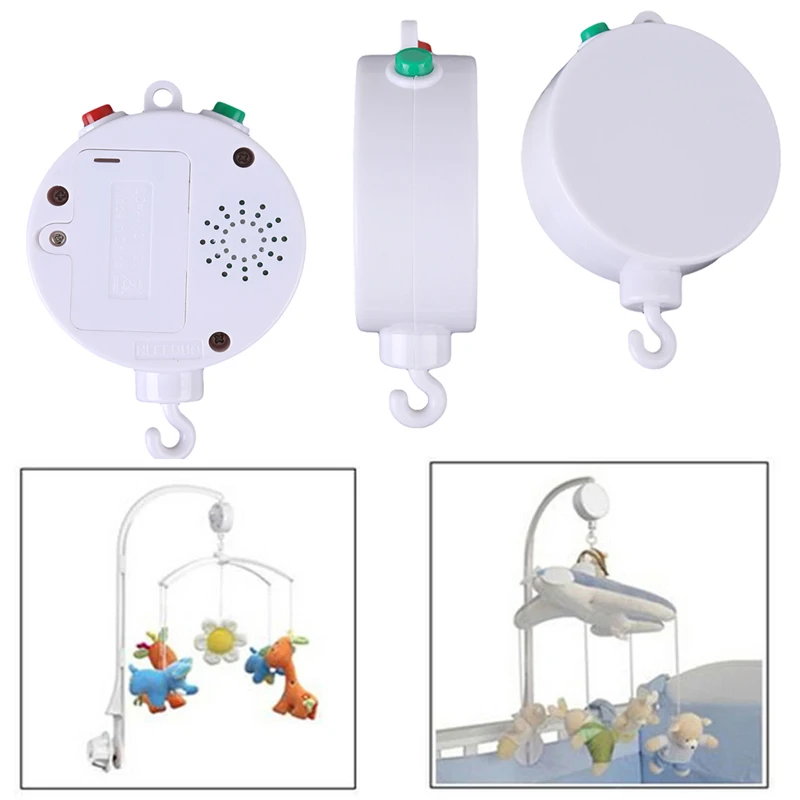 

Поворотный Детский мобиль для кроватки, Музыкальная шкатулка на батарейках, мобиль для новорожденных 0-12 месяцев, 35 песен