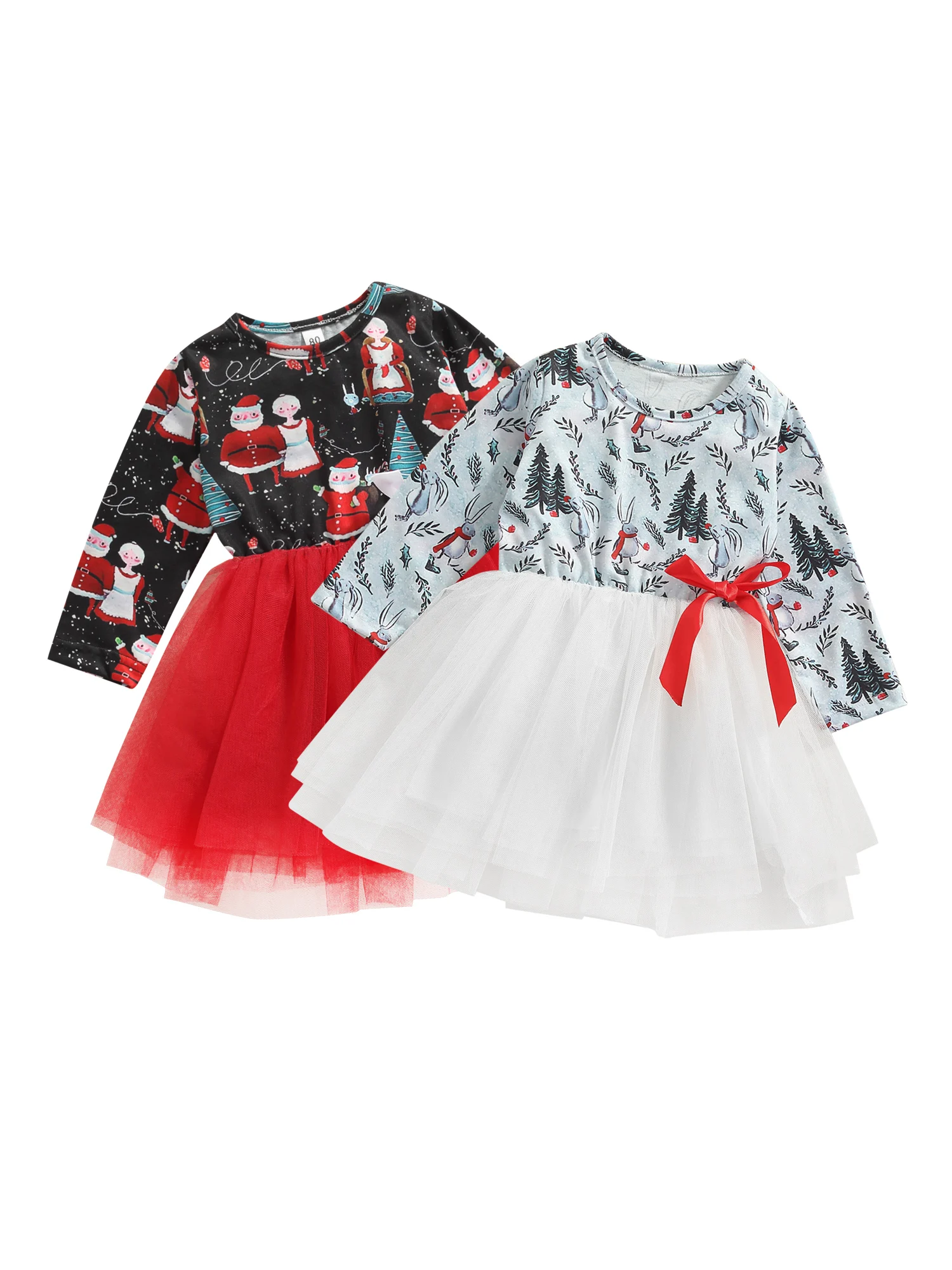 Little Girls Christmas Tulle Dress Cartoon Printed High Waist Skirt Long Sleeve Round Neck Princess Dresses Children's Clothing
Little Girls Christmas Tulle Dress Cartoon Printed High Waist Skirt Long Sleeve Round Neck Princess Dresses Children's Clothing