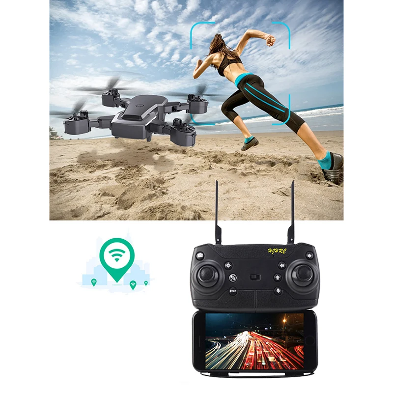 HJ28 Foldable RC Drone 4 Channels Wifi 2MP/5MP FPV Camera Drone Altitude Hold Gesture Photo/Video RC Quadcopter
HJ28 Foldable RC Drone 4 Channels Wifi 2MP/5MP FPV Camera Drone Altitude Hold Gesture Photo/Video RC Quadcopter