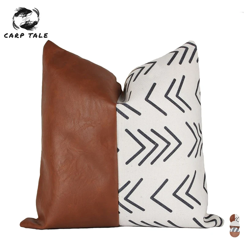 PU Leather Cushion Cover Stitching Pillowcase Cushion Covers 45*45 Decorative Sofa Cushions Luxury Pillow Cover For Living Room
PU Leather Cushion Cover Stitching Pillowcase Cushion Covers 45*45 Decorative Sofa Cushions Luxury Pillow Cover For Living Room