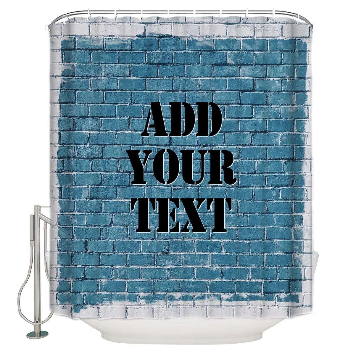Custom Text Bathroom Accessories Waterproof Bathroom Shower Curtain With Hook Accessory
Custom Text Bathroom Accessories Waterproof Bathroom Shower Curtain With Hook Accessory
