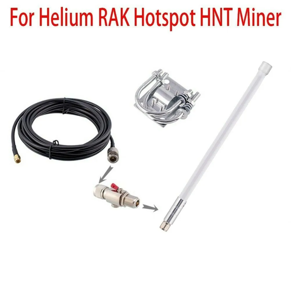 8-12DBi Helium Hotspot Miner Outdoor 915 Mhz LoRa Antenna Kit N Male Connector RG58 Coaxial Extension Cable For RAK Nebra Bobcat
8-12DBi Helium Hotspot Miner Outdoor 915 Mhz LoRa Antenna Kit N Male Connector RG58 Coaxial Extension Cable For RAK Nebra Bobcat