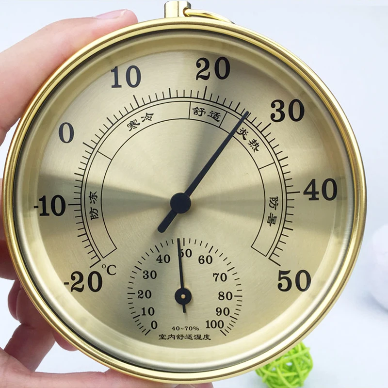 Household Pointer Thermometer Hygrometer Wall-mounted Precision Temperature Detection Instrument Car Indoor Outdoor -20~50
Household Pointer Thermometer Hygrometer Wall-mounted Precision Temperature Detection Instrument Car Indoor Outdoor -20~50