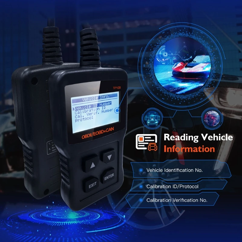 918B TP109 OBD2 Car Scanner OBDII Engine Code Reader Clear Fault Code Car Diagnostic Tool Multilingual DTC Query Engine Sca
918B TP109 OBD2 Car Scanner OBDII Engine Code Reader Clear Fault Code Car Diagnostic Tool Multilingual DTC Query Engine Sca