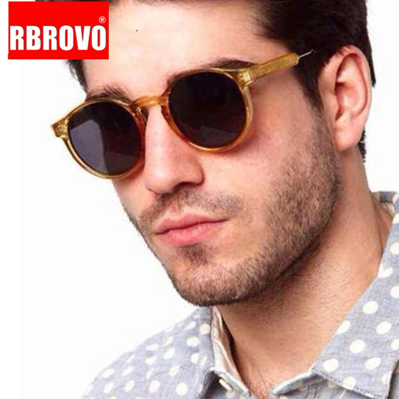 RBROVO 2021 классические винтажные Круглые Солнцезащитные очки для женщин/мужчин