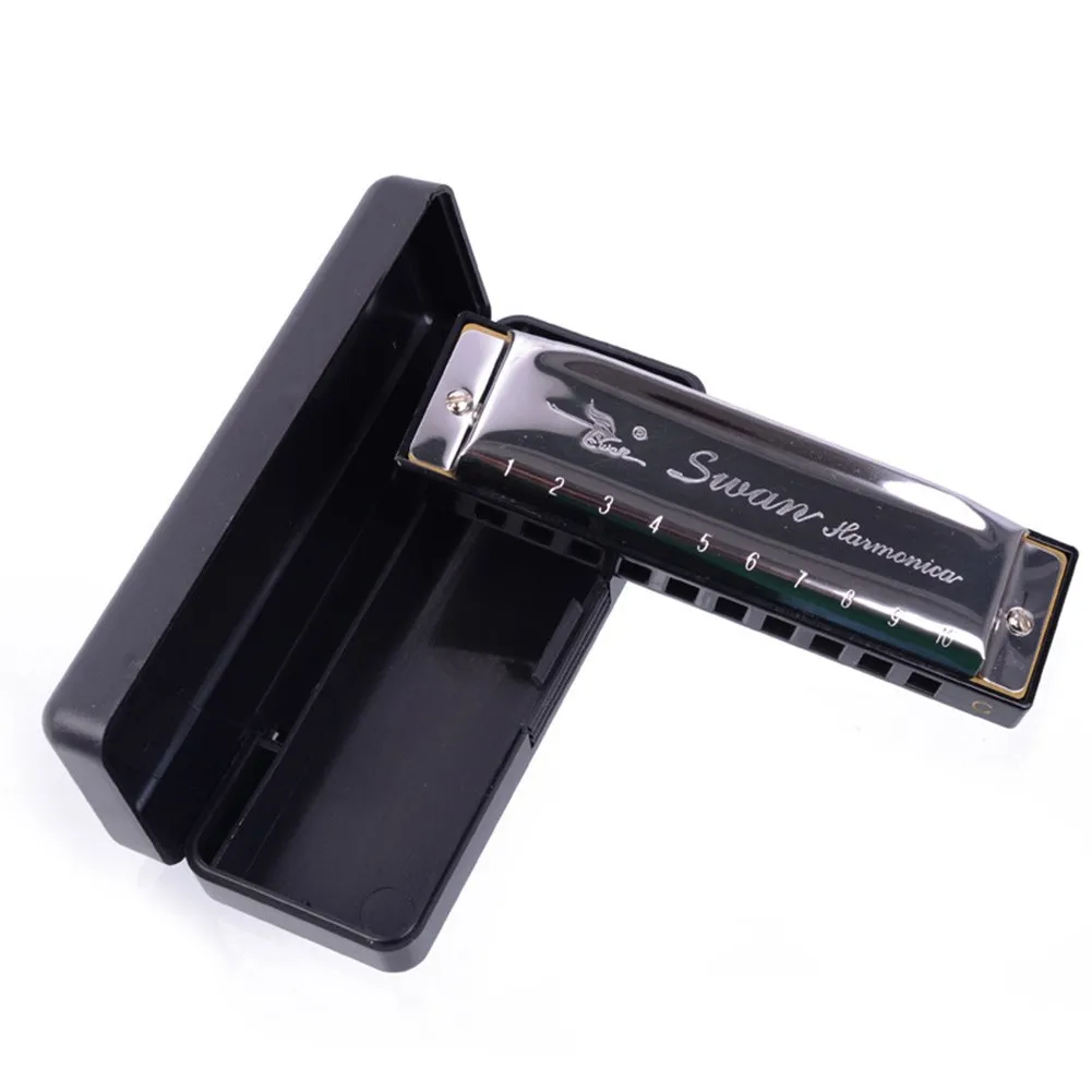 Silver Swan Harmonica 10 Hole Key Of C Blues Rock Jazz Folk Harmonica For Beginner Harmonica Lover 100 X 28 X 18mm
Silver Swan Harmonica 10 Hole Key Of C Blues Rock Jazz Folk Harmonica For Beginner Harmonica Lover 100 X 28 X 18mm