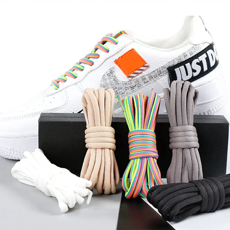 1 Pair Rainbow Shoe Lace Round Shoelaces High gang Martin Boot Casual Sneakers Cotton Shoeslace Free choice of multiple colors
1 Pair Rainbow Shoe Lace Round Shoelaces High gang Martin Boot Casual Sneakers Cotton Shoeslace Free choice of multiple colors