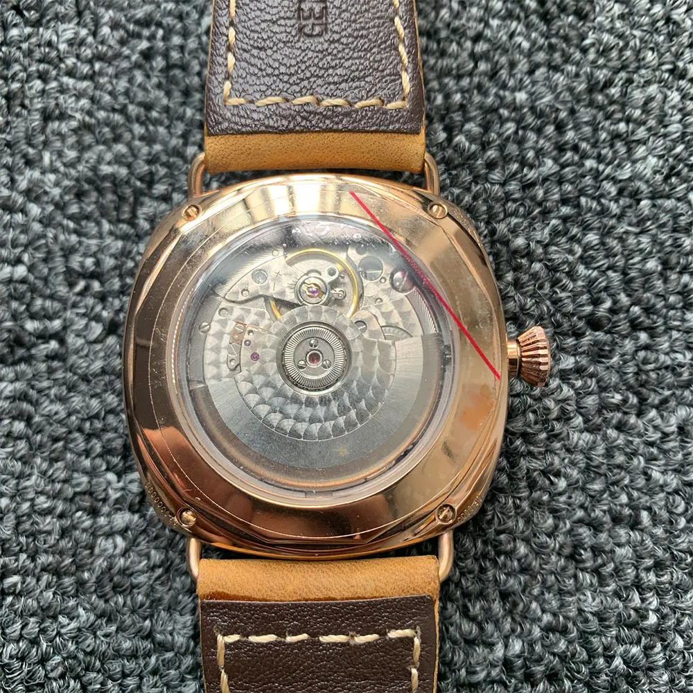 45mm Men's Automatic Mechanical Watch Sandwich Dial Luminous Date Leather Strap Seagull Movement Men's Watch
45mm Men's Automatic Mechanical Watch Sandwich Dial Luminous Date Leather Strap Seagull Movement Men's Watch