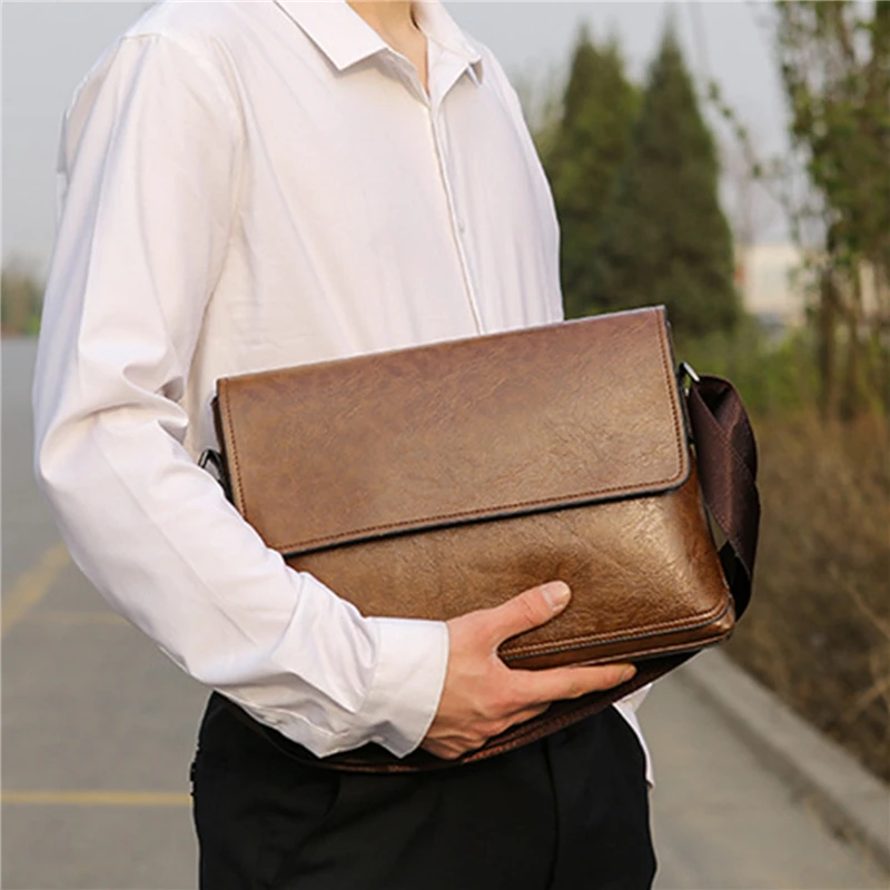 Men's Crossbody Bag New Business Casual Pu Single Shoulder Diagonal Bag Multifunctional Solid Color Briefcase New PU Leather
Men's Crossbody Bag New Business Casual Pu Single Shoulder Diagonal Bag Multifunctional Solid Color Briefcase New PU Leather