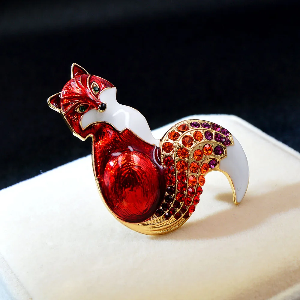 High-end temperament fox gift brooch 4 colors optional all-match coat brooch pin accessories couple fox brooch
High-end temperament fox gift brooch 4 colors optional all-match coat brooch pin accessories couple fox brooch