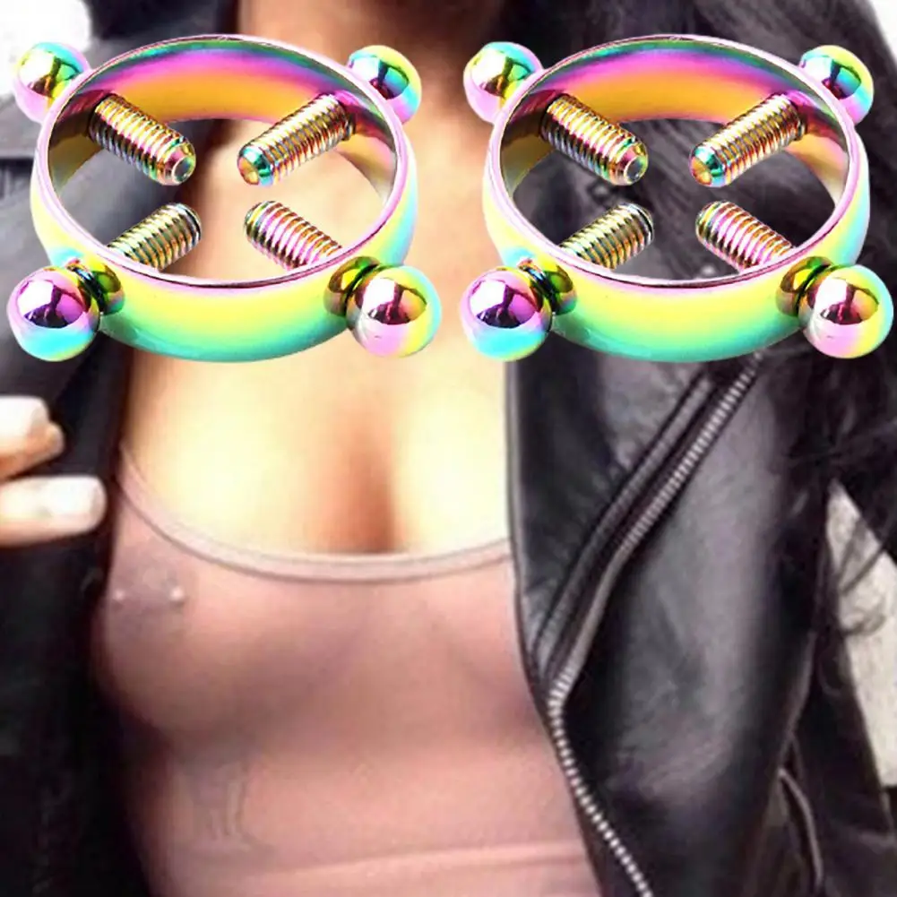 2Pcs/Set Nipple Clamps Practical Stainless Steel Fashionable for Beach Nipple Ring Breast Stimulator
2Pcs/Set Nipple Clamps Practical Stainless Steel Fashionable for Beach Nipple Ring Breast Stimulator