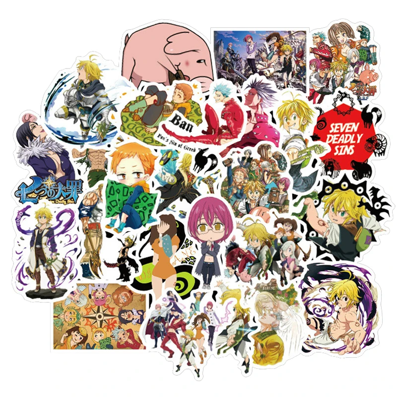10/50pcs Japan Anime Seven Deadly Sins Stickers Waterproof for DIY Guitar Laptop PS4 Skateboard Kids Toys Sticker 
10/50pcs Japan Anime Seven Deadly Sins Stickers Waterproof for DIY Guitar Laptop PS4 Skateboard Kids Toys Sticker
