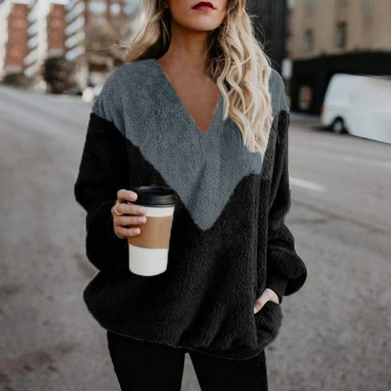 Sweaters women winter Pullover 2019 jumpers knitted clothes fashion Stitching loose knitting Patchwork Warm sweater
Sweaters women winter Pullover 2019 jumpers knitted clothes fashion Stitching loose knitting Patchwork Warm sweater