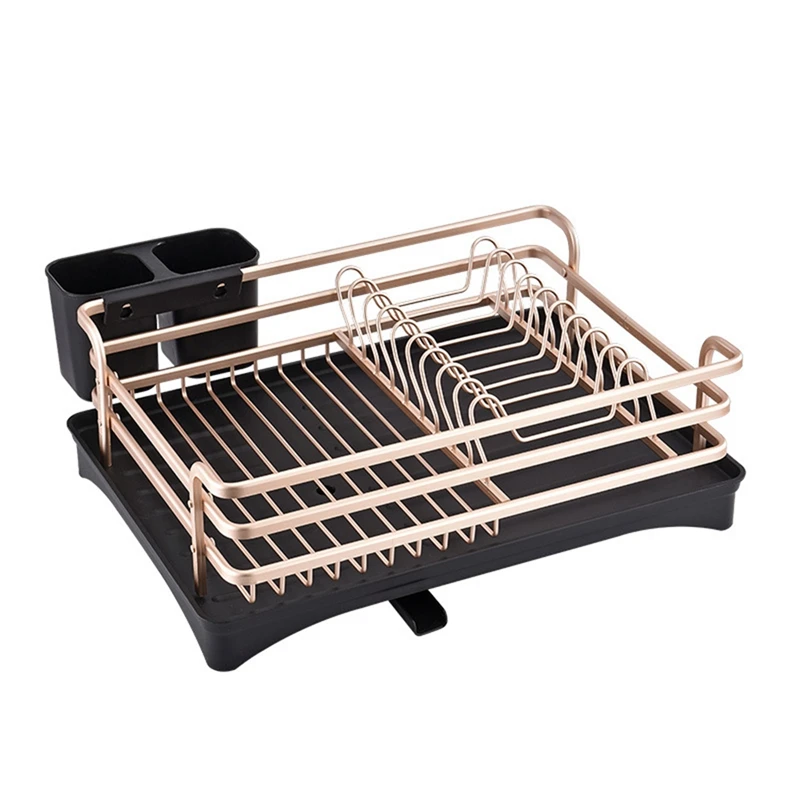 Aluminium Dish Rack Kitchen Organizer Storage Drainer Drying Plate Shelf Sink Supplies Knife Fork Container Drain Stand
Aluminium Dish Rack Kitchen Organizer Storage Drainer Drying Plate Shelf Sink Supplies Knife Fork Container Drain Stand