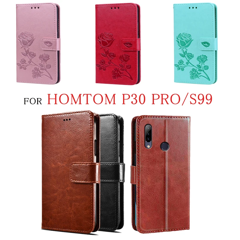 Премиум чехол с 3D рисунком для Homtom P30 Pro флип-чехол HomTom S99 чехол-бумажник из