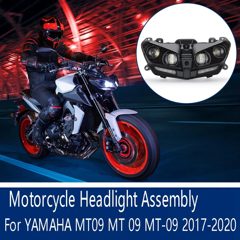 Motorcycle Headlight with Bulb Assembly for YAMAHA MT09 MT 09 MT-09 2017-2020 LED Lamp DRL Head Light
Motorcycle Headlight with Bulb Assembly for YAMAHA MT09 MT 09 MT-09 2017-2020 LED Lamp DRL Head Light