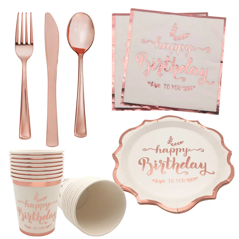QIJOYJU 1 набор из розового золота с днем рождения бумаги пластины салфетки для стаканчиков украшения для детей Baby Shower поставки
QIJOYJU 1 набор из розового золота с днем рождения бумаги пластины салфетки для стаканчиков украшения для детей Baby Shower поставки