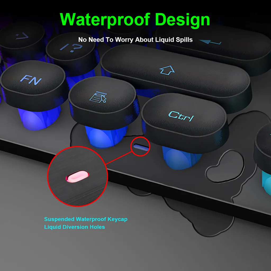 iMice AK-800 Gaming Keyboard Wired Backlight Clavier Gamer Mechanical For PC Laptop Desktop 104 keys Teclado Mecanico | Компьютеры и