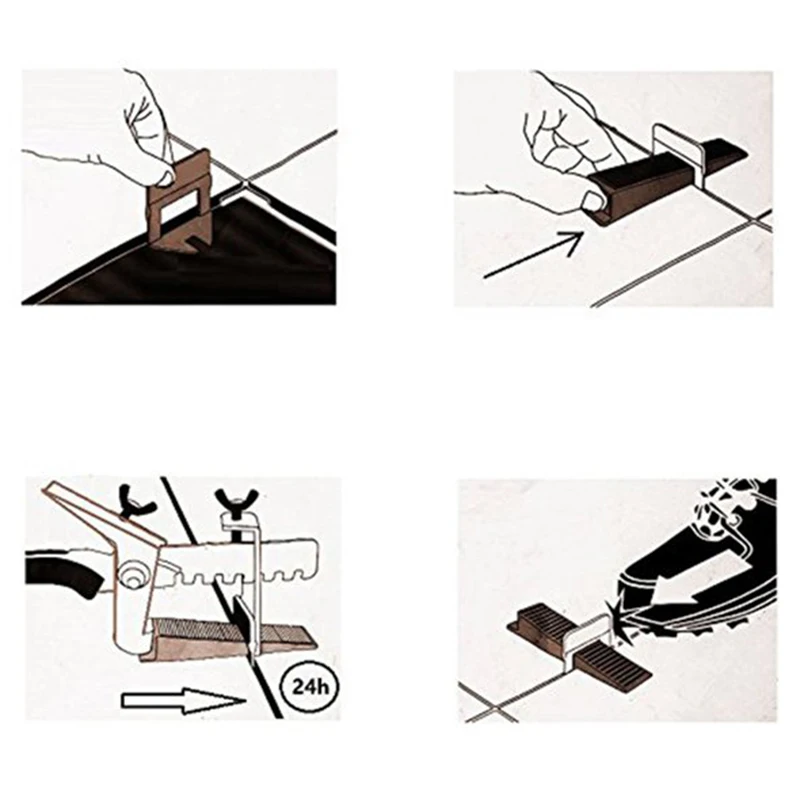 401 Tile Leveling System 1.5 mm 300 Clips + 100 Wedges + 1 Piece of Pliers Plastic Paving Tool Tile Spacer
401 Tile Leveling System 1.5 mm 300 Clips + 100 Wedges + 1 Piece of Pliers Plastic Paving Tool Tile Spacer