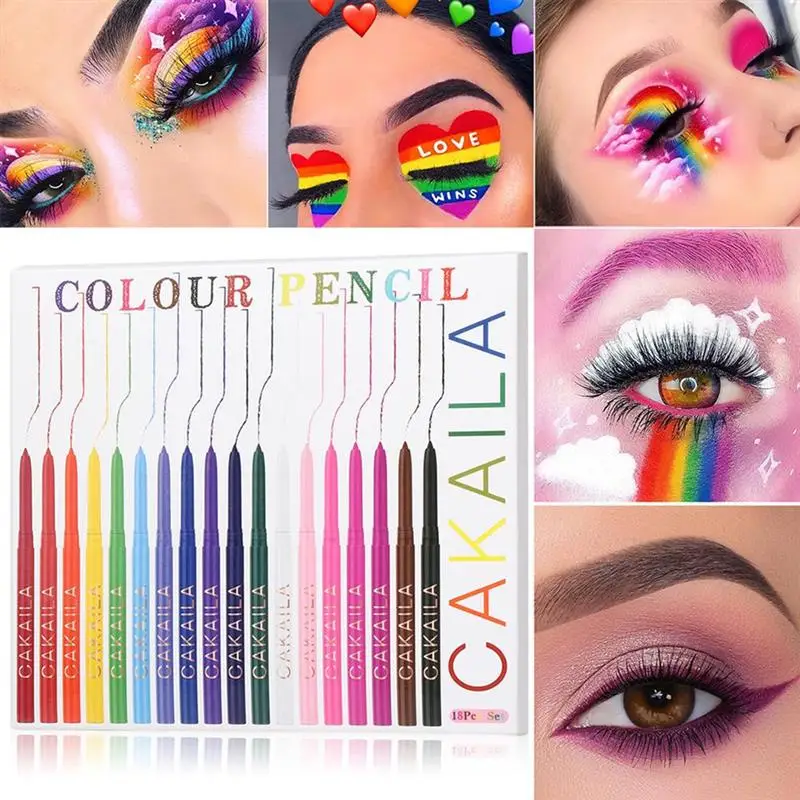 18 Colors Cat Eye Makeup Waterproof Neon Colorful Liquid Eyeliner Pen Eyes Make Up Cosmetics Long-Lasting Eye Liner Pencil Women
18 Colors Cat Eye Makeup Waterproof Neon Colorful Liquid Eyeliner Pen Eyes Make Up Cosmetics Long-Lasting Eye Liner Pencil Women