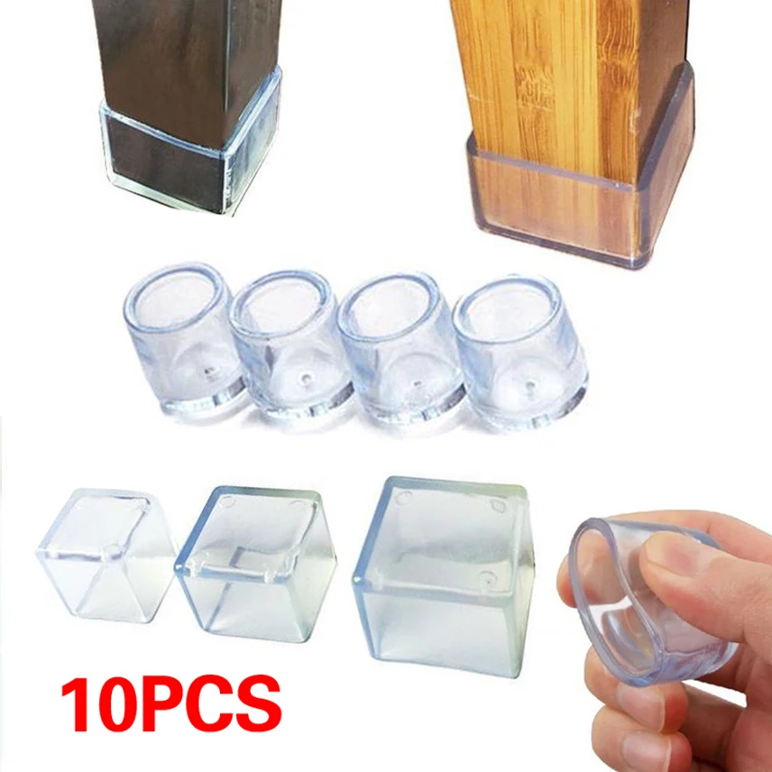 10Pcs Chair Table Leg Foot Cover Floor Protector Round Square Shape Transparent Table Feet Pads Furniture Pad Prevent Scratches
10Pcs Chair Table Leg Foot Cover Floor Protector Round Square Shape Transparent Table Feet Pads Furniture Pad Prevent Scratches
