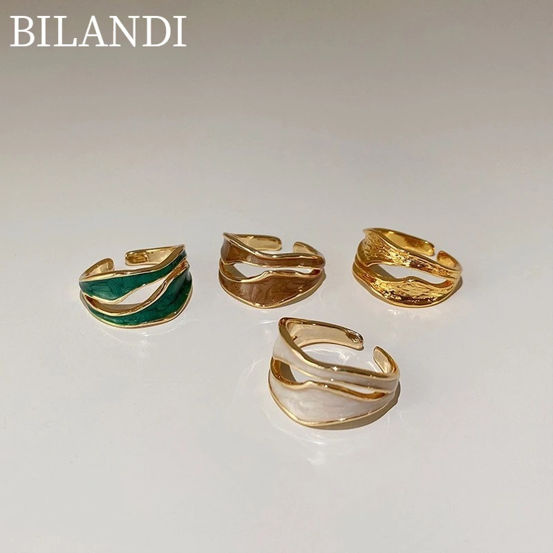Bilandi Fashion Jewelry Rings Popular Style Metallic Alloy Geometric Open Gold Color Green White Brown Color Women Rings
Bilandi Fashion Jewelry Rings Popular Style Metallic Alloy Geometric Open Gold Color Green White Brown Color Women Rings