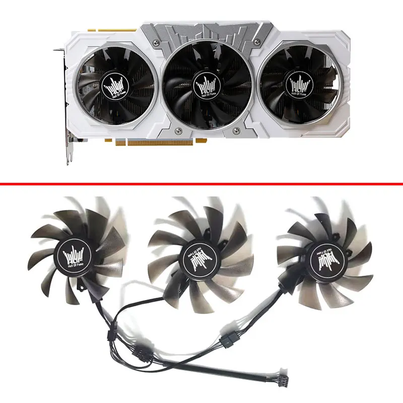3 Pcs 75MM 85MM GA91S2U RTX 2080 GPU Graphics Card Fans, Suitable For GALAXY GeForce RTX 2060 2070 RTX 2080 SUPER HOF Classic
3 Pcs 75MM 85MM GA91S2U RTX 2080 GPU Graphics Card Fans, Suitable For GALAXY GeForce RTX 2060 2070 RTX 2080 SUPER HOF Classic