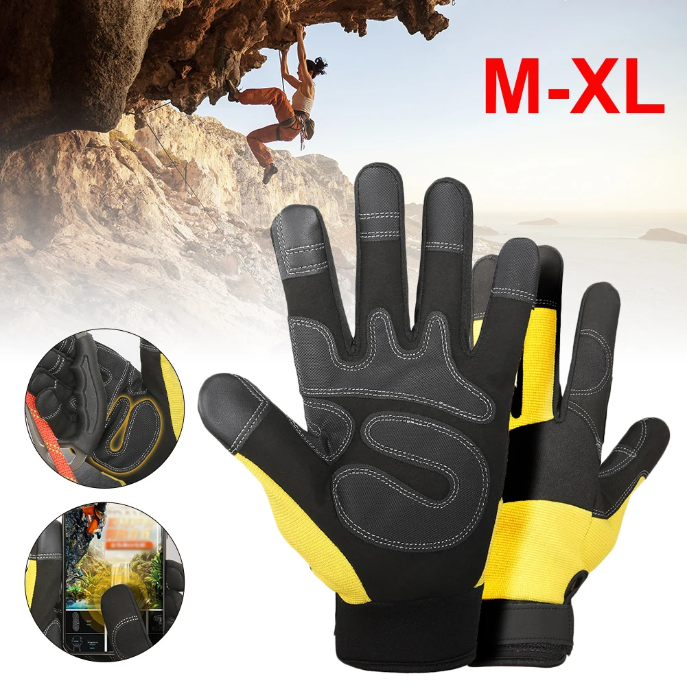 Climbing Gloves Full Finger Touch Screen Gloves Anti-Slip Comfortable Protective Gloves for Rock Mountain Climbing Downhill
Climbing Gloves Full Finger Touch Screen Gloves Anti-Slip Comfortable Protective Gloves for Rock Mountain Climbing Downhill