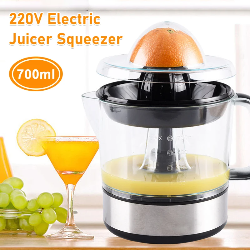 700ml Electric Citrus Orange Juicer Squeezer Lemon Fruits Masticating Machine Juicer Extractor Household Fruit Press Machine
700ml Electric Citrus Orange Juicer Squeezer Lemon Fruits Masticating Machine Juicer Extractor Household Fruit Press Machine