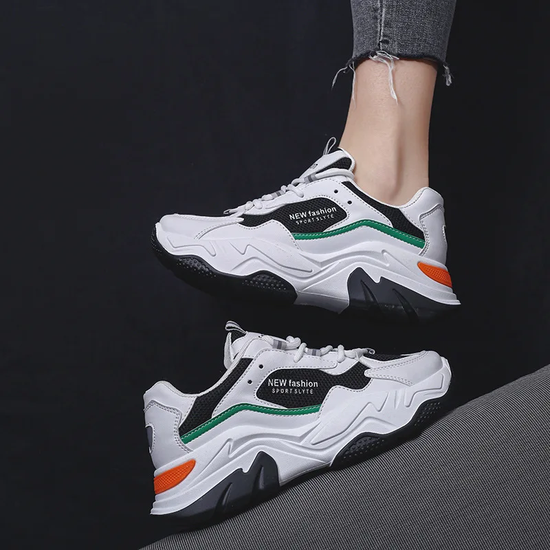 Women's Sneakers 2021 Fashion Running Sports Shoes Casual Lady White Platform Shoes Chunky Thick Bottomed Tenis Feminino Mujer 
Women's Sneakers 2021 Fashion Running Sports Shoes Casual Lady White Platform Shoes Chunky Thick Bottomed Tenis Feminino Mujer