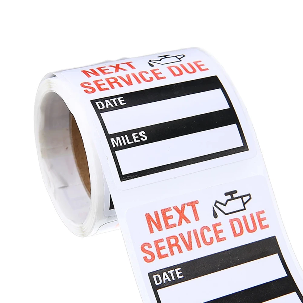 100pcs/roll Window Sticker PET Adhesive Labels Car Sticker "NEXT SERVICE DUE" Oil Change Maintenance Service Reminder Stickers
100pcs/roll Window Sticker PET Adhesive Labels Car Sticker "NEXT SERVICE DUE" Oil Change Maintenance Service Reminder Stickers