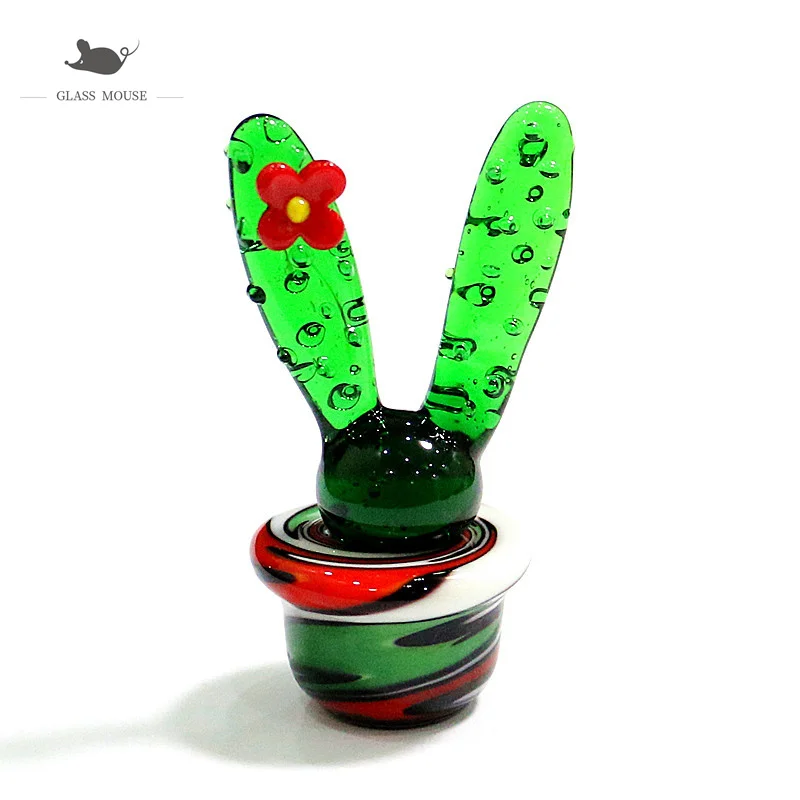 Rabbit Ear Shape Design Creative Handmade Glass Cactus Figurines Home Desk Decor Crafts Ornaments Cute Mini Plant Gifts For Kids
Rabbit Ear Shape Design Creative Handmade Glass Cactus Figurines Home Desk Decor Crafts Ornaments Cute Mini Plant Gifts For Kids