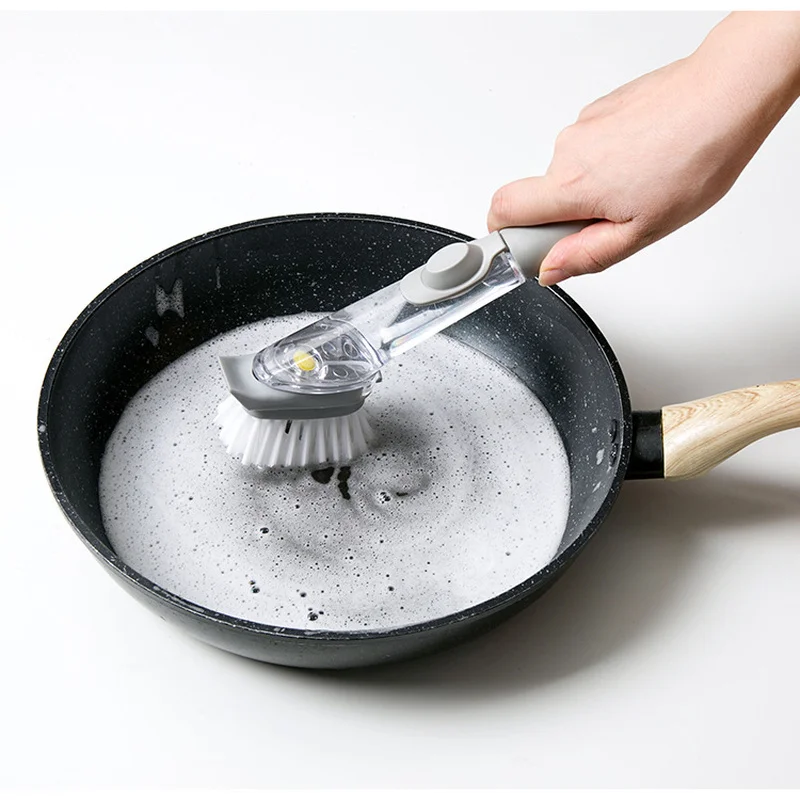 Home Cleaning Tools 2 In 1 Long Handle Cleaning Brush Automatic Liquid Filling Pot Washing Brush with Removable Sponge Brush
Home Cleaning Tools 2 In 1 Long Handle Cleaning Brush Automatic Liquid Filling Pot Washing Brush with Removable Sponge Brush