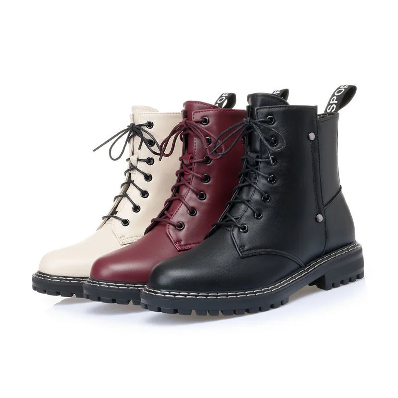 Women's Winter shoe Boots 2020 New Genuine Leather Ladies Short Boots Wool Warm Non-slip Student Women's Ankle Boots
Women's Winter shoe Boots 2020 New Genuine Leather Ladies Short Boots Wool Warm Non-slip Student Women's Ankle Boots