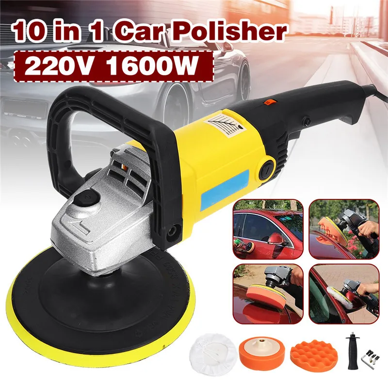 Car Polisher 1600W Variable Speed 3000rpm 180mm Car Paint Care Tool Polishing Machine Sander 220V M14 Electric Floor Polisher
Car Polisher 1600W Variable Speed 3000rpm 180mm Car Paint Care Tool Polishing Machine Sander 220V M14 Electric Floor Polisher