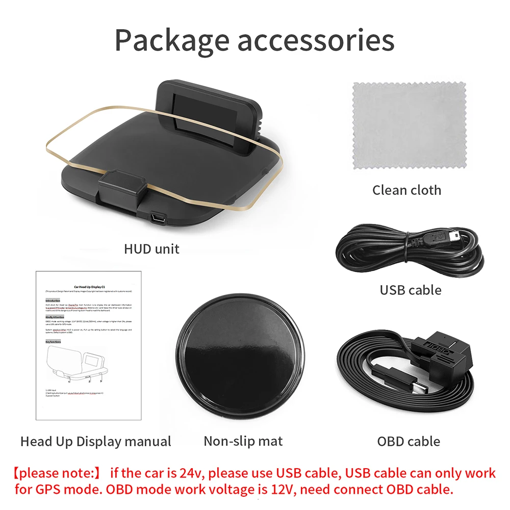 C1 HD LCD Color Screen Car HUD Head Up Display OBD2 GPS Head Display Auto Speed Projector Speedometer Auto Detector 5
C1 HD LCD Color Screen Car HUD Head Up Display OBD2 GPS Head Display Auto Speed Projector Speedometer Auto Detector 5