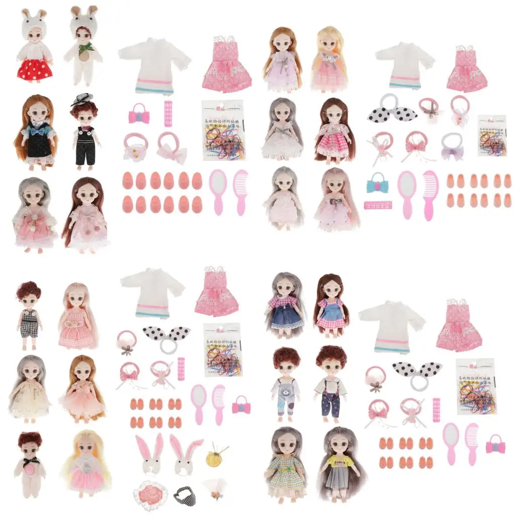 

Модная 6 ''BJD кукла 3D с большими глазами, реалистичные ресницы, куклы для девочек, детские игрушки «сделай сам»