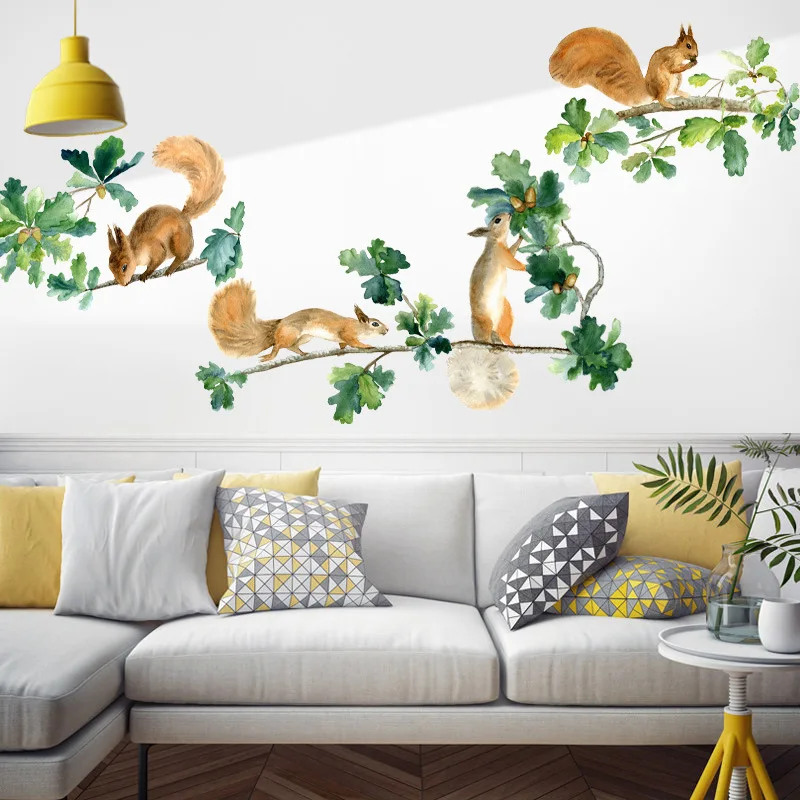 Vacclo Squirrel Picking Chestnuts Wall Stickers Living Room Bedroom Background Wall Decoration Stickers Home Decor Supplies
Vacclo Squirrel Picking Chestnuts Wall Stickers Living Room Bedroom Background Wall Decoration Stickers Home Decor Supplies