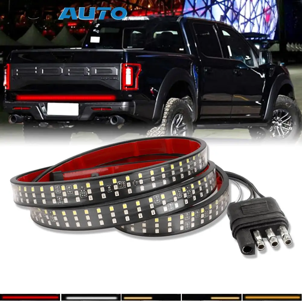 60inch 1.5m 3 Colors Flashing Truck Trailer Accessories Pickup Rear Turn Signal Lights 12V LED Strip Brake Stop Lamps
60inch 1.5m 3 Colors Flashing Truck Trailer Accessories Pickup Rear Turn Signal Lights 12V LED Strip Brake Stop Lamps