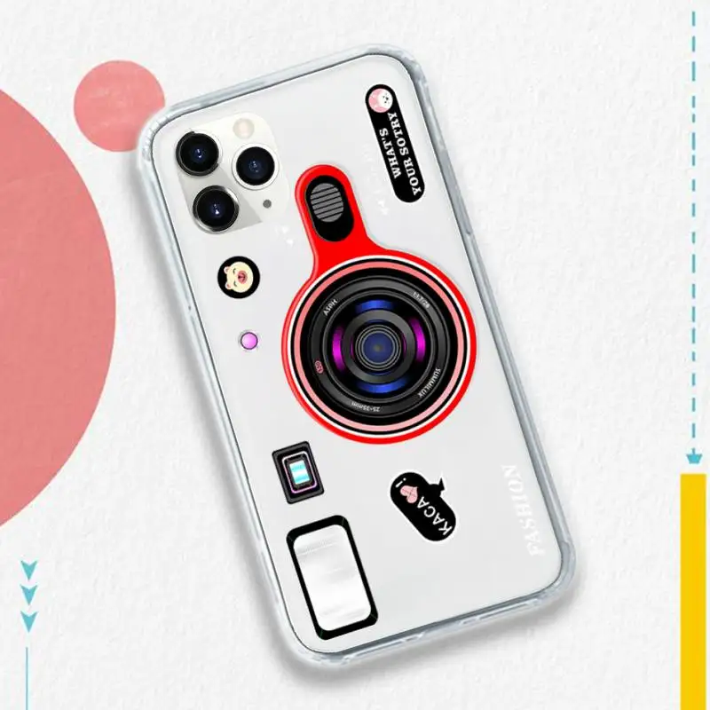Fashion luxury camera Phone Case Transparent soft For iphone 5 5s 5c se 6 6s 7 8 11 12 plus mini x xs xr pro max
Fashion luxury camera Phone Case Transparent soft For iphone 5 5s 5c se 6 6s 7 8 11 12 plus mini x xs xr pro max