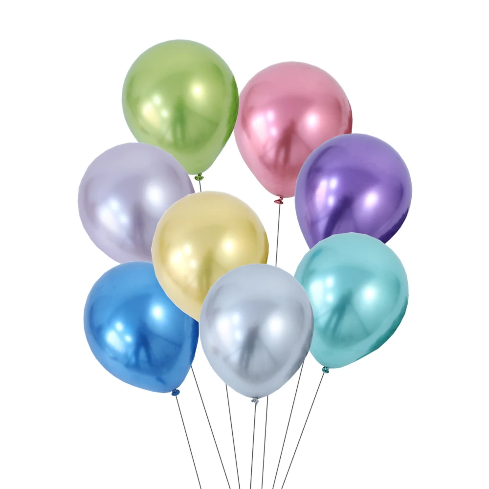 

20 шт 10/20 дюймов латексные воздушные шары с металлическим отливом с днем рождения Свадебная вечеринка Декор Юбилей детей Baby Shower воздушные ша...